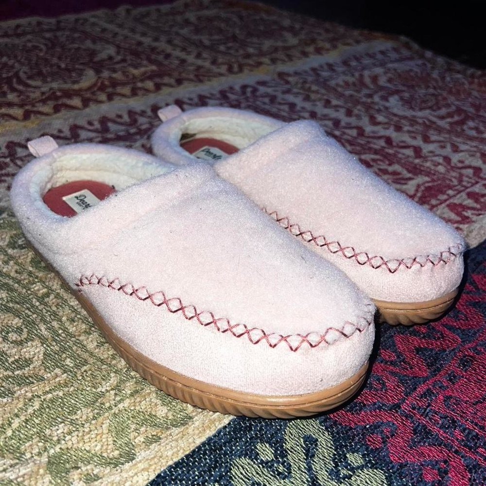 Dearfoams Cozy Comfort Women's Mixed Material Clog Slippers Color Size 6